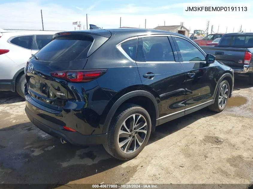 2023 Mazda Cx-5 2.5 S Premium Plus VIN: JM3KFBEM0P0191113 Lot: 40677988