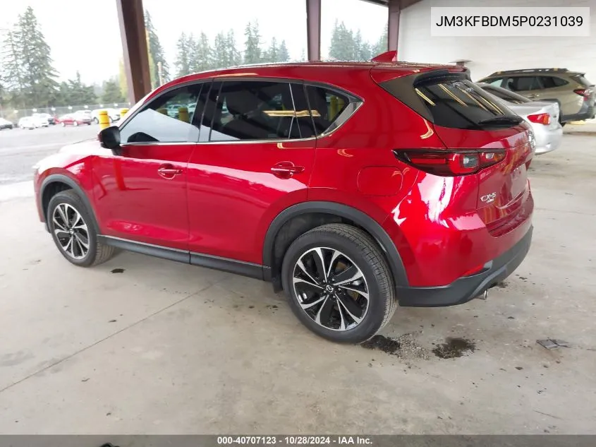 2023 Mazda Cx-5 2.5 S Premium VIN: JM3KFBDM5P0231039 Lot: 40707123