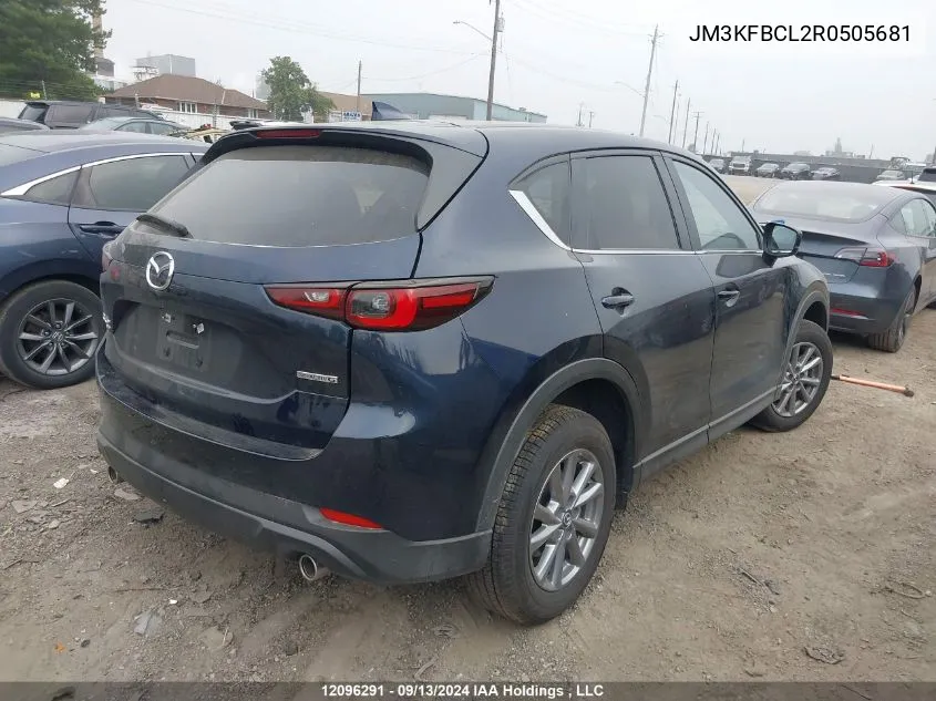 2024 Mazda Cx-5 VIN: JM3KFBCL2R0505681 Lot: 12096291