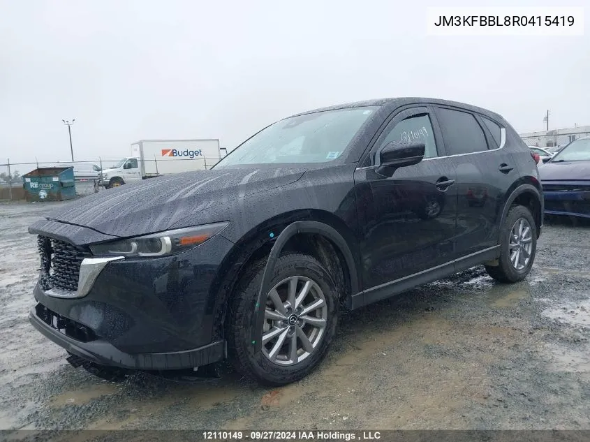 2024 Mazda Cx-5 VIN: JM3KFBBL8R0415419 Lot: 12110149