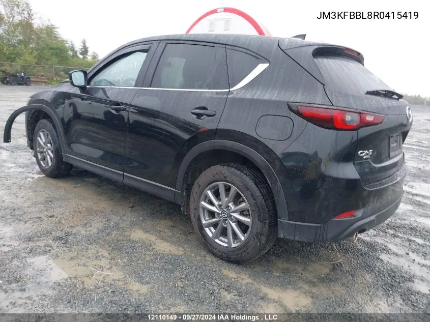 2024 Mazda Cx-5 VIN: JM3KFBBL8R0415419 Lot: 12110149