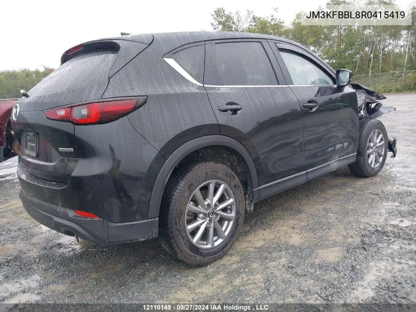 2024 Mazda Cx-5 VIN: JM3KFBBL8R0415419 Lot: 12110149