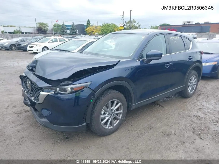 2024 Mazda Cx-5 VIN: JM3KFBCL2R0506345 Lot: 12111358