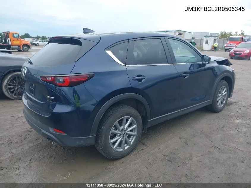 2024 Mazda Cx-5 VIN: JM3KFBCL2R0506345 Lot: 12111358