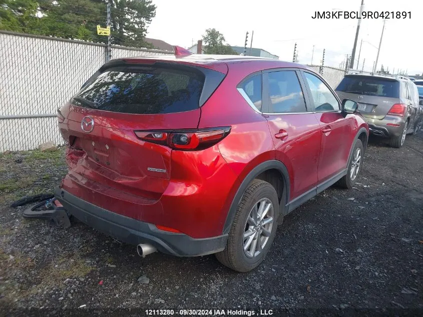 2024 Mazda Cx-5 VIN: JM3KFBCL9R0421891 Lot: 12113280