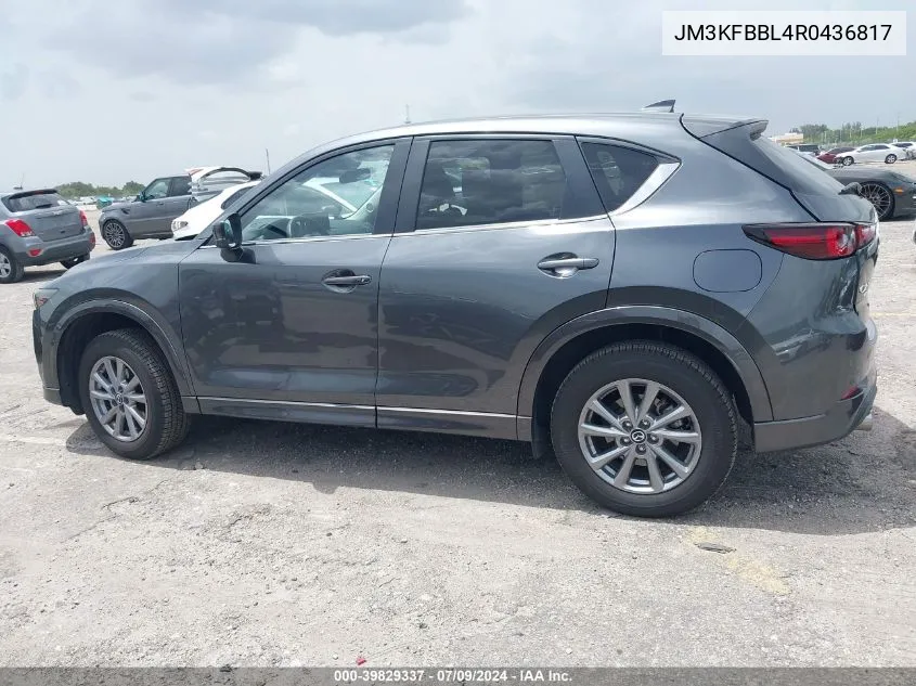 2024 Mazda Cx-5 2.5 S Select VIN: JM3KFBBL4R0436817 Lot: 39829337