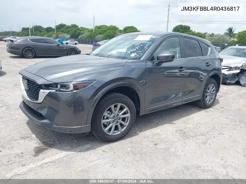 2024 Mazda Cx-5 2.5 S Select VIN: JM3KFBBL4R0436817 Lot: 39829337