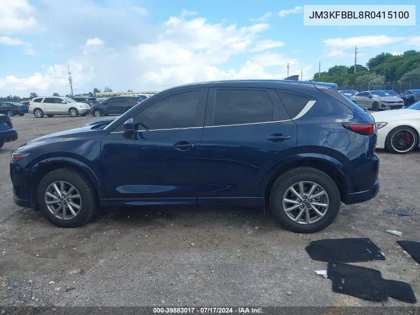 2024 Mazda Cx-5 2.5 S Select VIN: JM3KFBBL8R0415100 Lot: 39883017