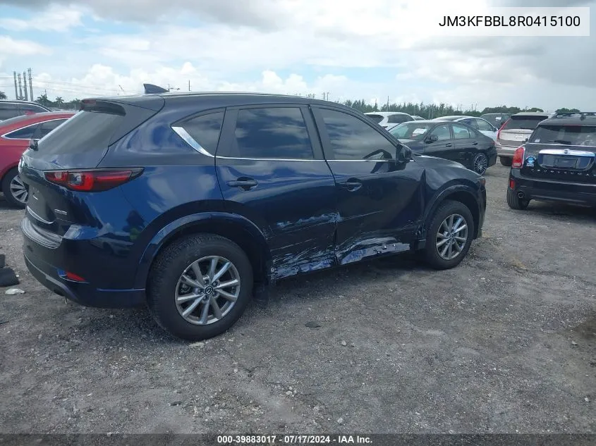 2024 Mazda Cx-5 2.5 S Select VIN: JM3KFBBL8R0415100 Lot: 39883017