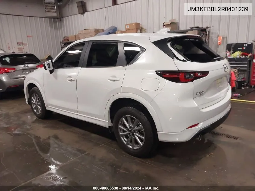 2024 Mazda Cx-5 2.5 S Select VIN: JM3KFBBL2R0401239 Lot: 40085538