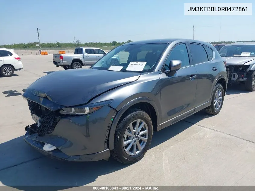 2024 Mazda Cx-5 Select VIN: JM3KFBBL0R0472861 Lot: 40103843