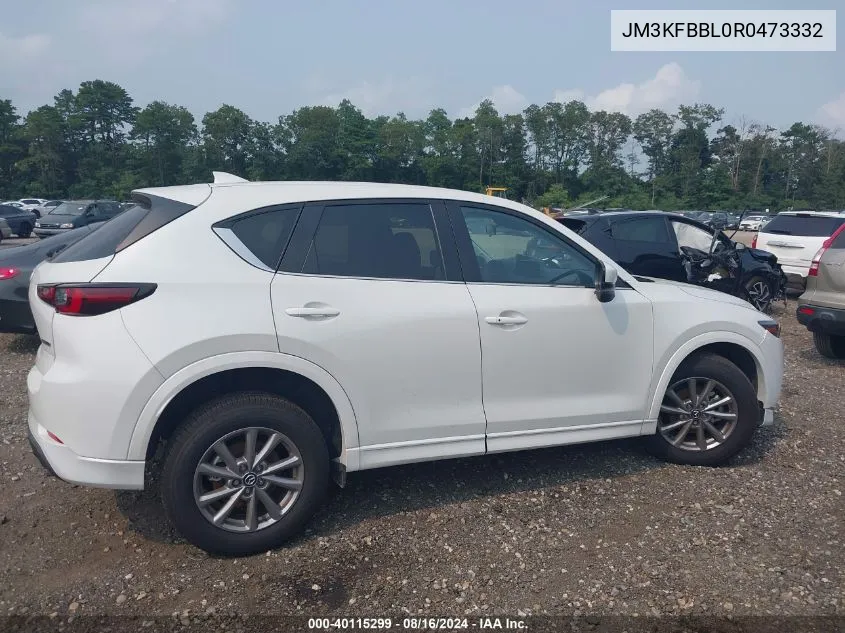 2024 Mazda Cx-5 2.5 S Select VIN: JM3KFBBL0R0473332 Lot: 40115299