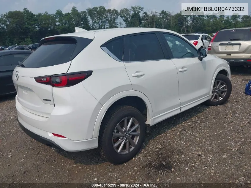 2024 Mazda Cx-5 2.5 S Select VIN: JM3KFBBL0R0473332 Lot: 40115299