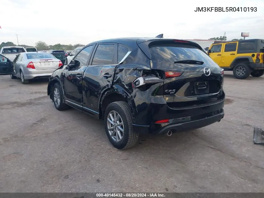 2024 Mazda Cx-5 Select VIN: JM3KFBBL5R0410193 Lot: 40145432