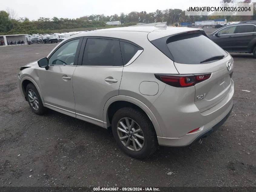 2024 Mazda Cx-5 2.5 S Preferred VIN: JM3KFBCMXR0362004 Lot: 40443667