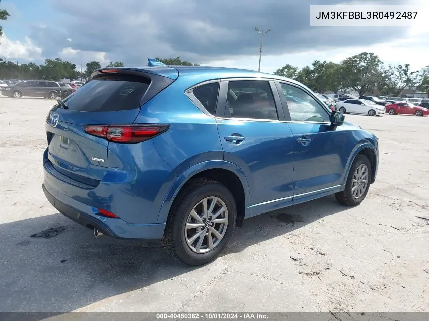 2024 Mazda Cx-5 2.5 S Select VIN: JM3KFBBL3R0492487 Lot: 40450362