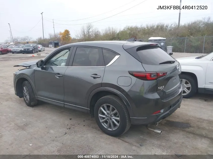 2024 Mazda Cx-5 2.5 S Select VIN: JM3KFBBL4R0412520 Lot: 40874003