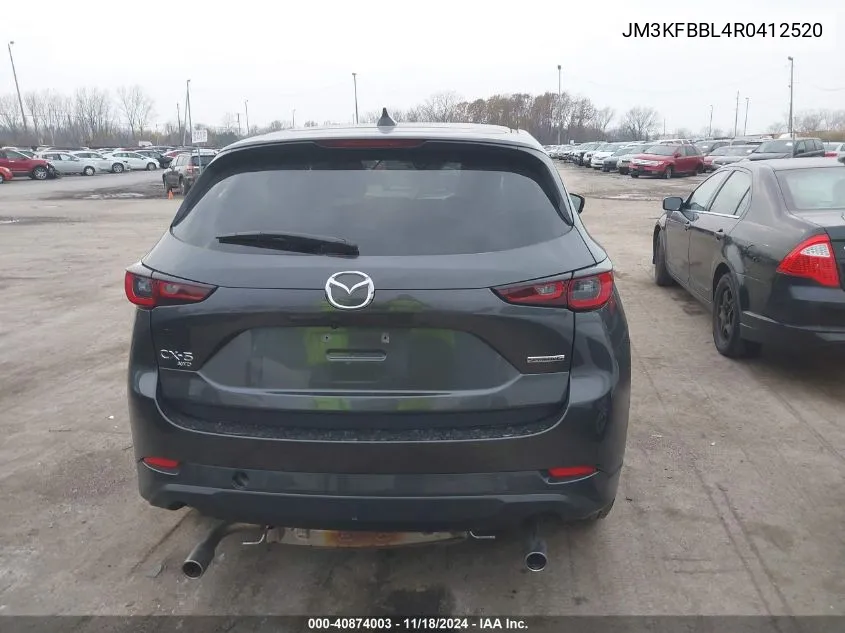 2024 Mazda Cx-5 2.5 S Select VIN: JM3KFBBL4R0412520 Lot: 40874003