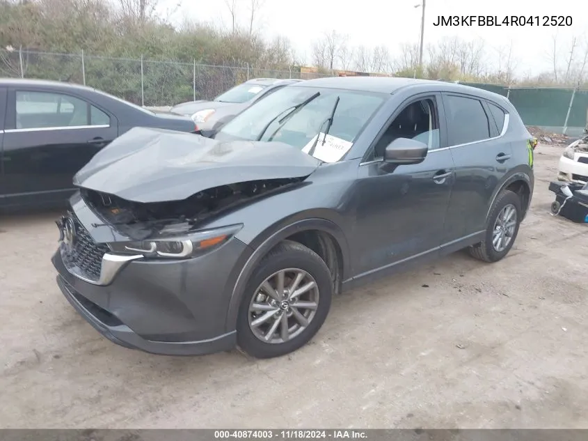 2024 Mazda Cx-5 2.5 S Select VIN: JM3KFBBL4R0412520 Lot: 40874003