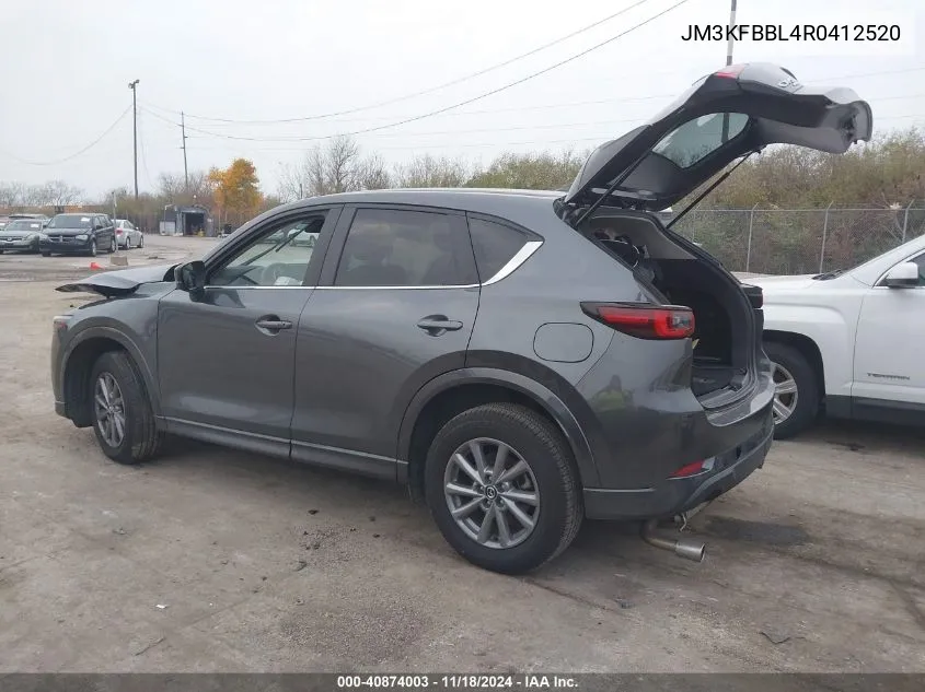 2024 Mazda Cx-5 2.5 S Select VIN: JM3KFBBL4R0412520 Lot: 40874003