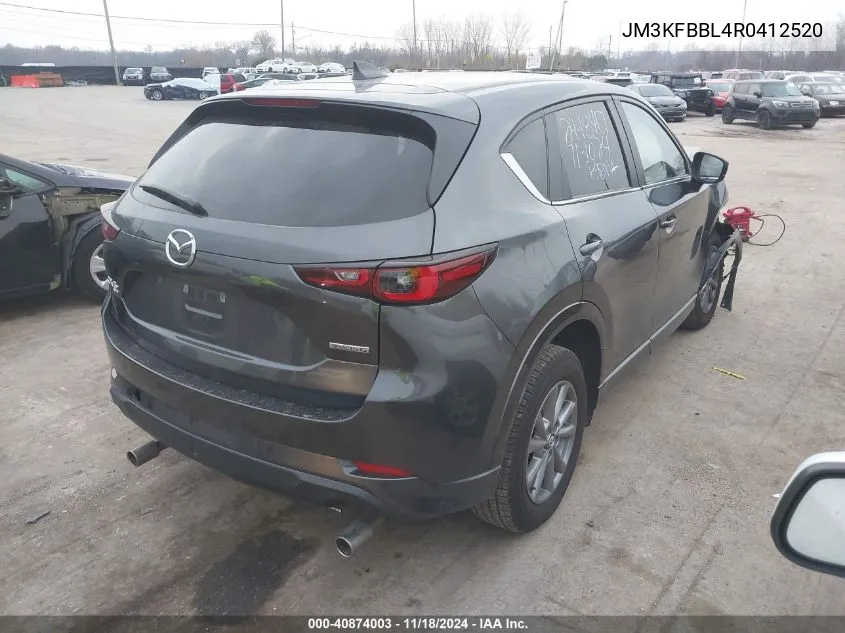 2024 Mazda Cx-5 2.5 S Select VIN: JM3KFBBL4R0412520 Lot: 40874003