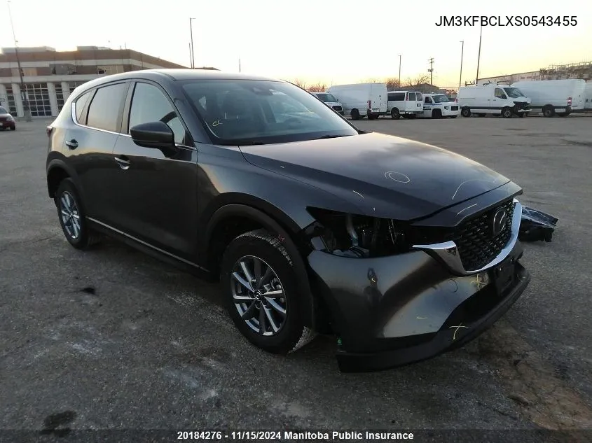 2025 Mazda Cx-5 Gs VIN: JM3KFBCLXS0543455 Lot: 20184276