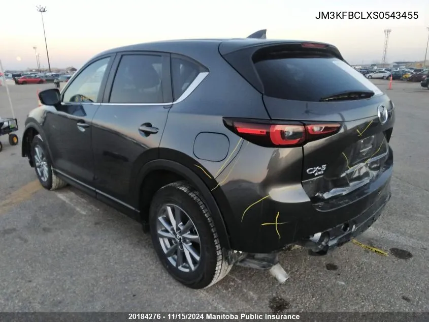 2025 Mazda Cx-5 Gs VIN: JM3KFBCLXS0543455 Lot: 20184276