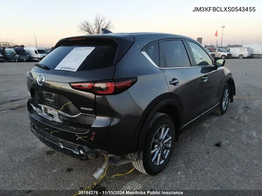 2025 Mazda Cx-5 Gs VIN: JM3KFBCLXS0543455 Lot: 20184276