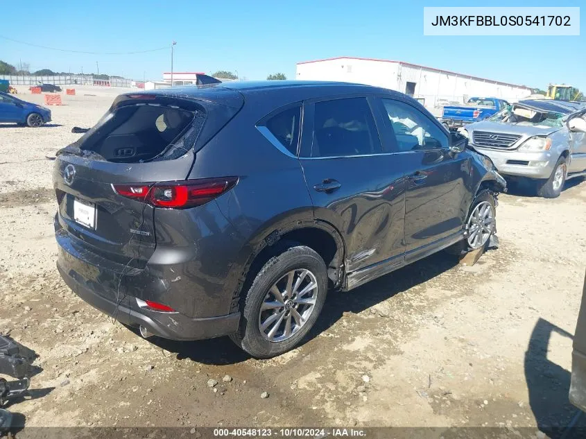 2025 Mazda Cx-5 2.5 S Select Package VIN: JM3KFBBL0S0541702 Lot: 40548123