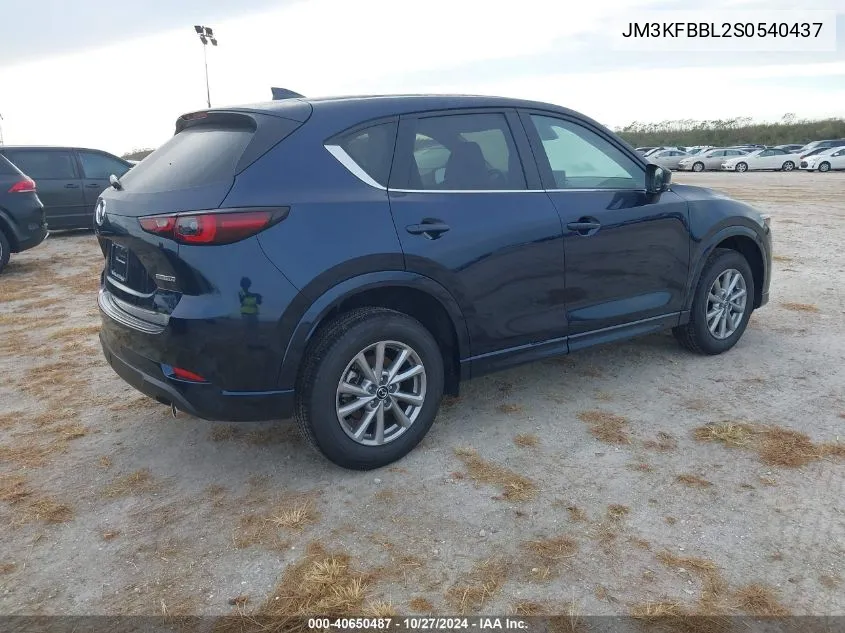 2025 Mazda Cx-5 2.5 S Select Package VIN: JM3KFBBL2S0540437 Lot: 40650487