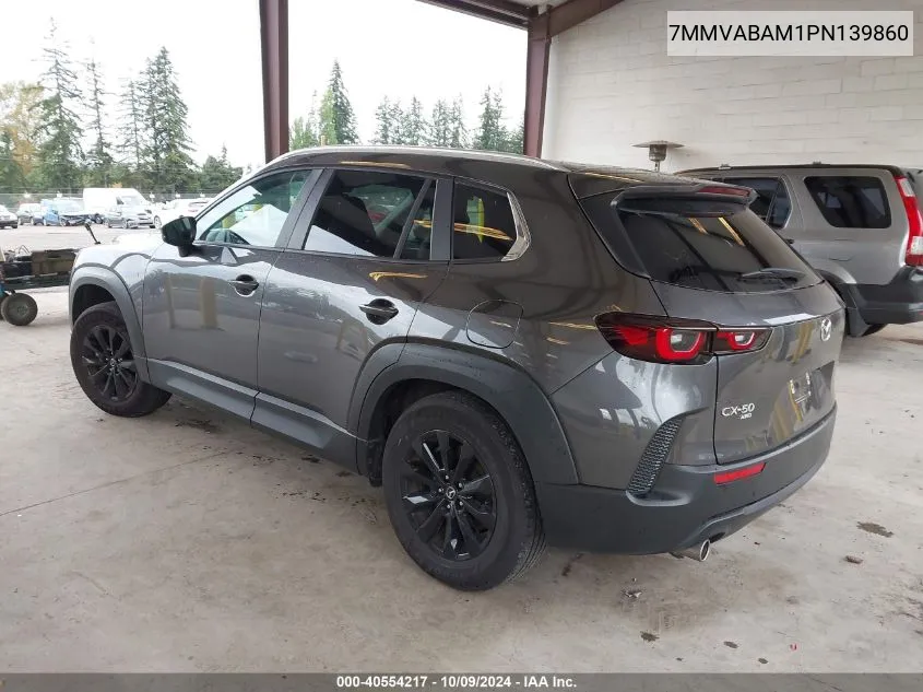 2023 Mazda Cx-50 Select VIN: 7MMVABAM1PN139860 Lot: 40554217