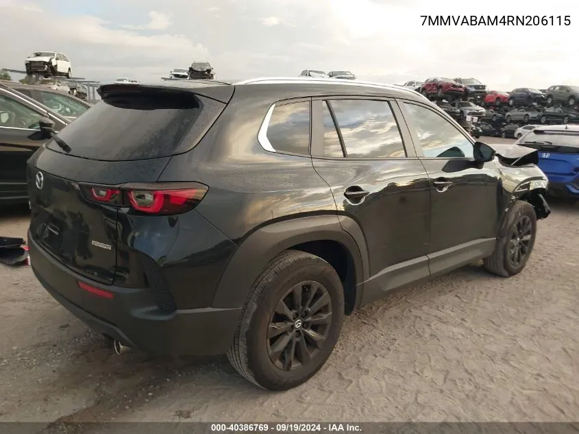 2024 Mazda Cx-50 2.5 S Select VIN: 7MMVABAM4RN206115 Lot: 40386769