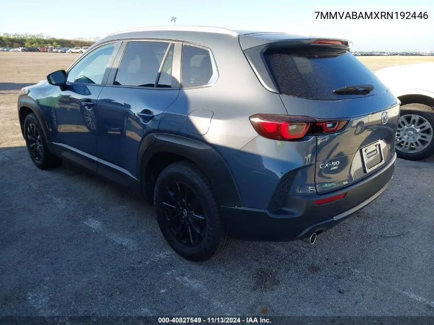 2024 Mazda Cx-50 2.5 S Select VIN: 7MMVABAMXRN192446 Lot: 40827549