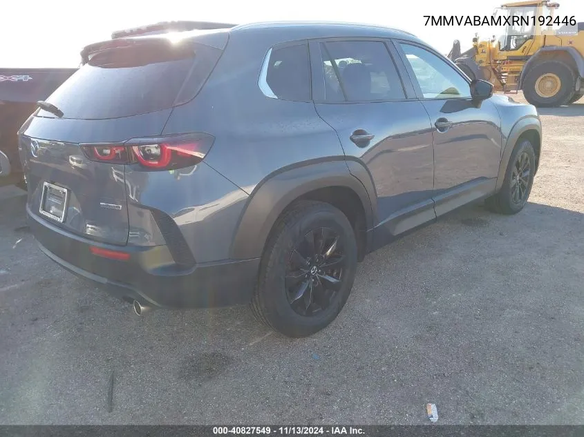 2024 Mazda Cx-50 2.5 S Select VIN: 7MMVABAMXRN192446 Lot: 40827549