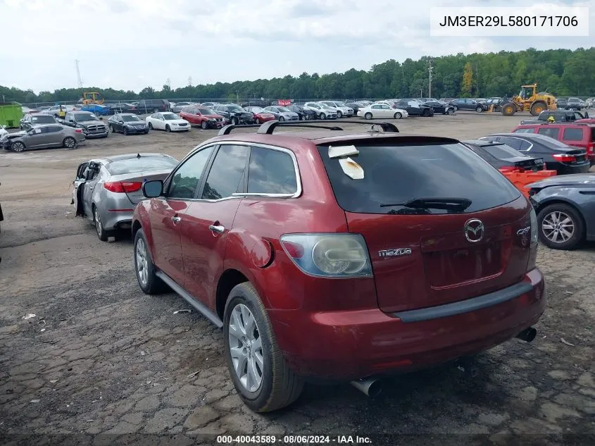 JM3ER29L580171706 2008 Mazda Cx-7 Grand Touring