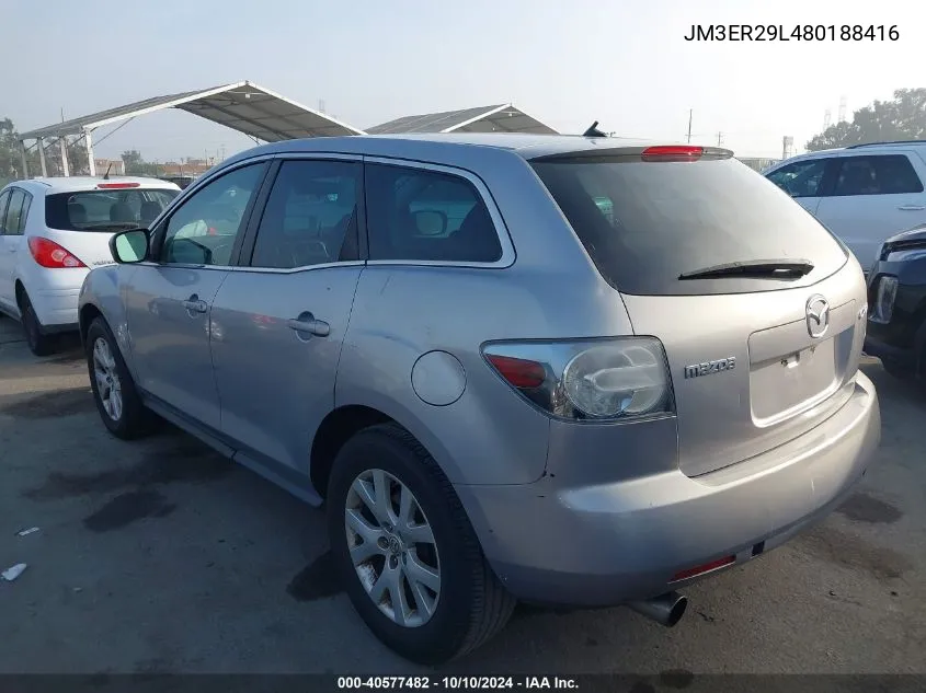 2008 Mazda Cx-7 Sport VIN: JM3ER29L480188416 Lot: 40577482