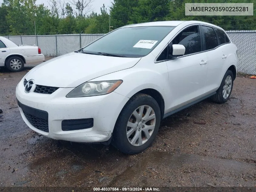 2009 Mazda Cx-7 Sport VIN: JM3ER293590225281 Lot: 40337584