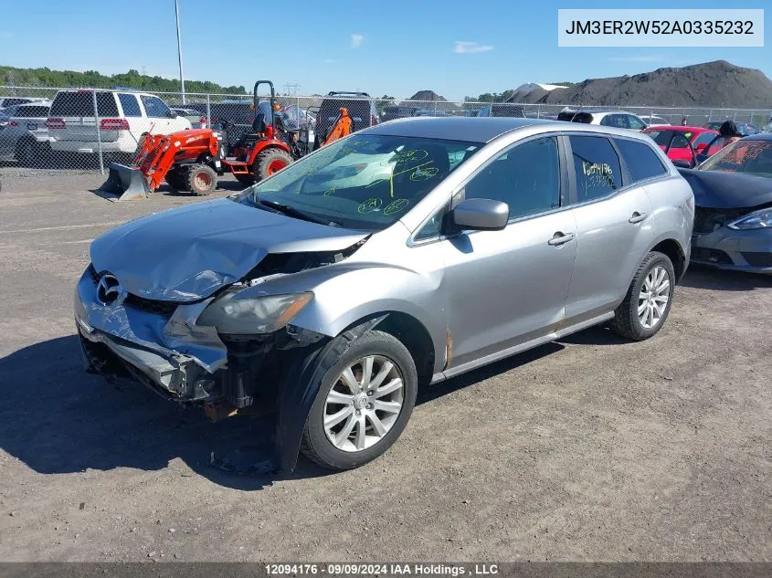 2010 Mazda Cx-7 VIN: JM3ER2W52A0335232 Lot: 12094176