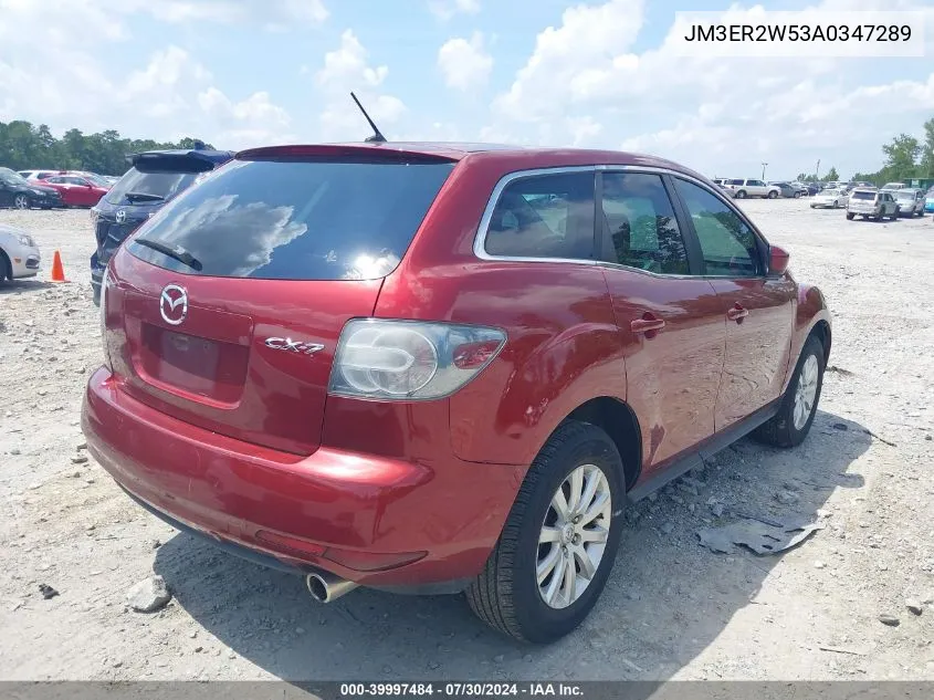 2010 Mazda Cx-7 I Sport VIN: JM3ER2W53A0347289 Lot: 39997484