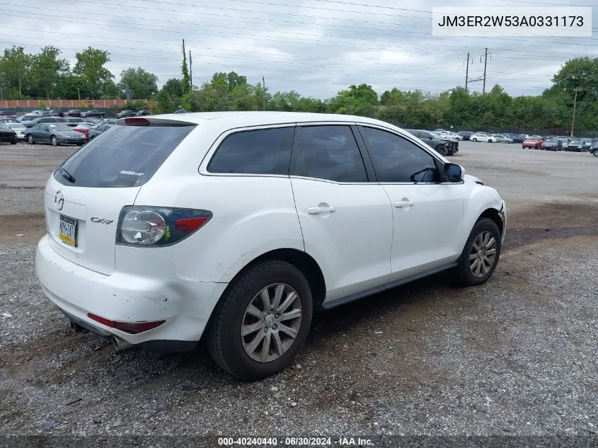 2010 Mazda Cx-7 I Sv VIN: JM3ER2W53A0331173 Lot: 40240440