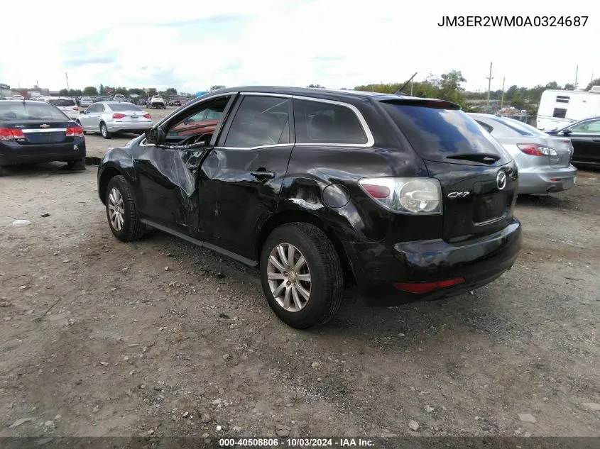 2010 Mazda Cx-7 I Sv VIN: JM3ER2WM0A0324687 Lot: 40508806