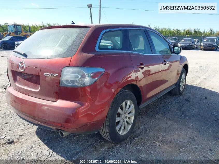 2010 Mazda Cx-7 VIN: JM3ER2WM2A0350532 Lot: 40535712