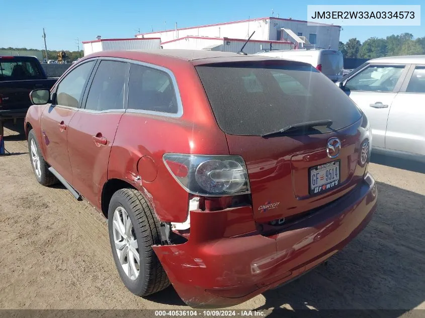 2010 Mazda Cx-7 VIN: JM3ER2W33A0334573 Lot: 40536104