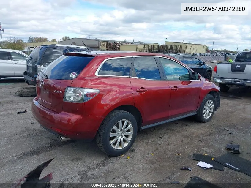 2010 Mazda Cx-7 I Sport VIN: JM3ER2W54A0342280 Lot: 40579923