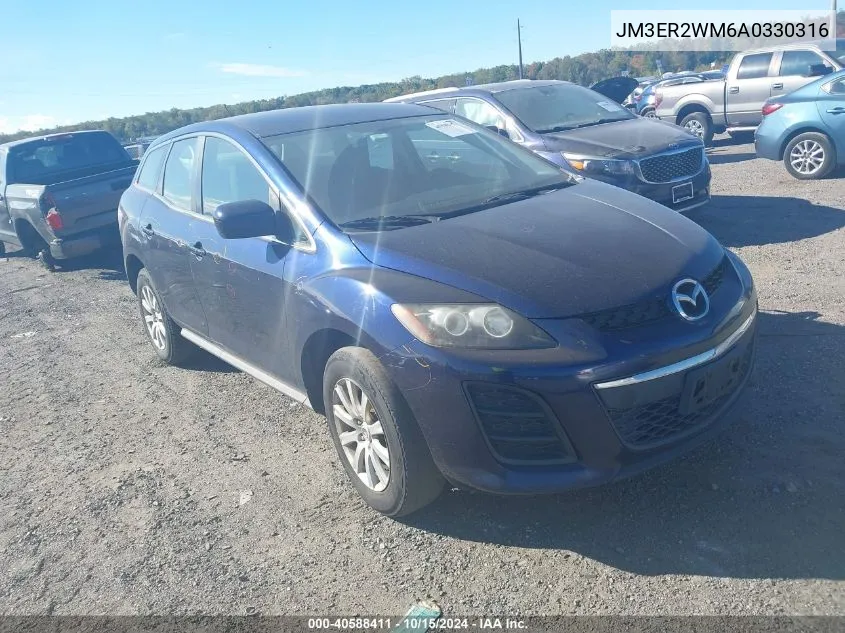 2010 Mazda Cx-7 I Sv VIN: JM3ER2WM6A0330316 Lot: 40588411