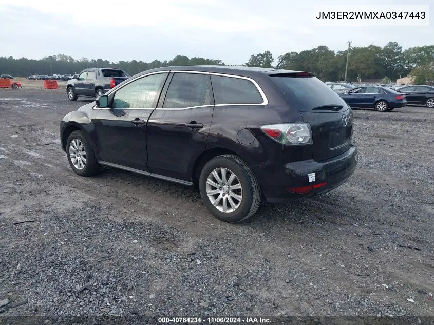 2010 Mazda Cx-7 I Sport VIN: JM3ER2WMXA0347443 Lot: 40784234