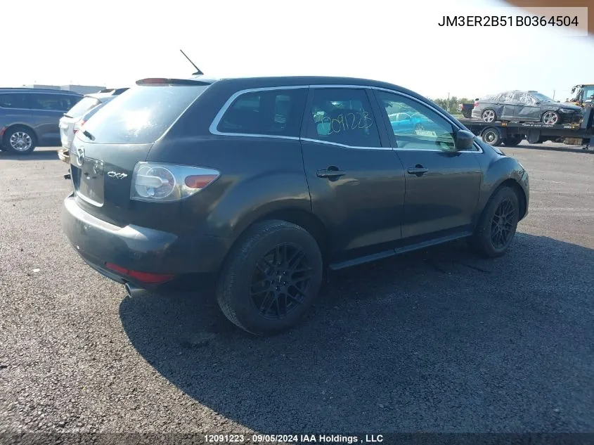 2011 Mazda Cx-7 VIN: JM3ER2B51B0364504 Lot: 12091223