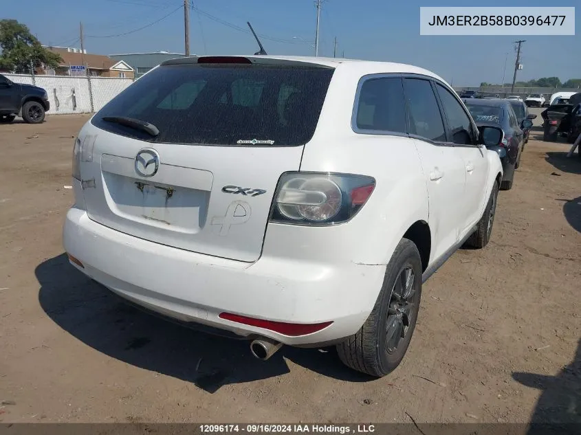 2011 Mazda Cx-7 VIN: JM3ER2B58B0396477 Lot: 12096174