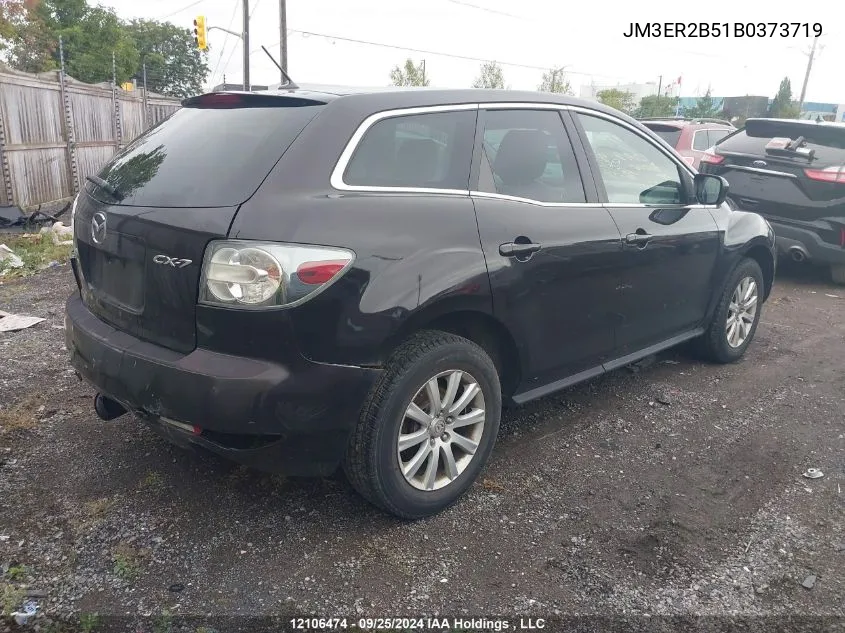 2011 Mazda Cx-7 VIN: JM3ER2B51B0373719 Lot: 12106474