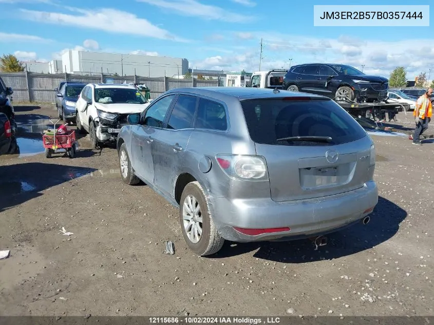 2011 Mazda Cx-7 VIN: JM3ER2B57B0357444 Lot: 12115686